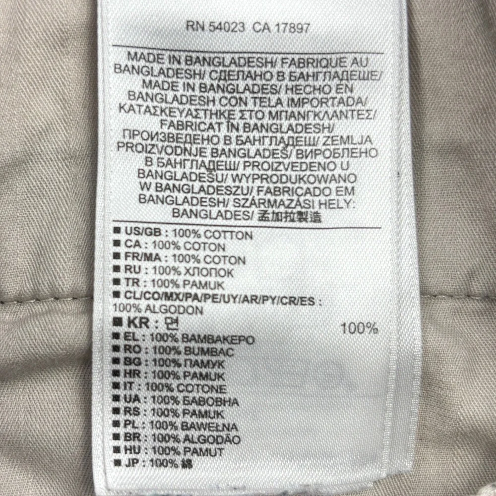 Banana Republic Aiden Chino Pants Mens 34x28 Gray 100% Cotton Slim Fit Trousers